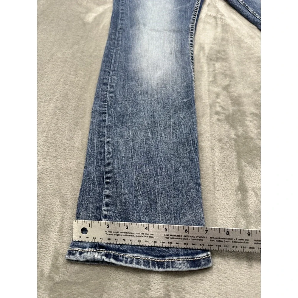 Buckle BKE Jeans Mens 36R Carter Blue Denim Casual Pants Whiskers Straight Leg